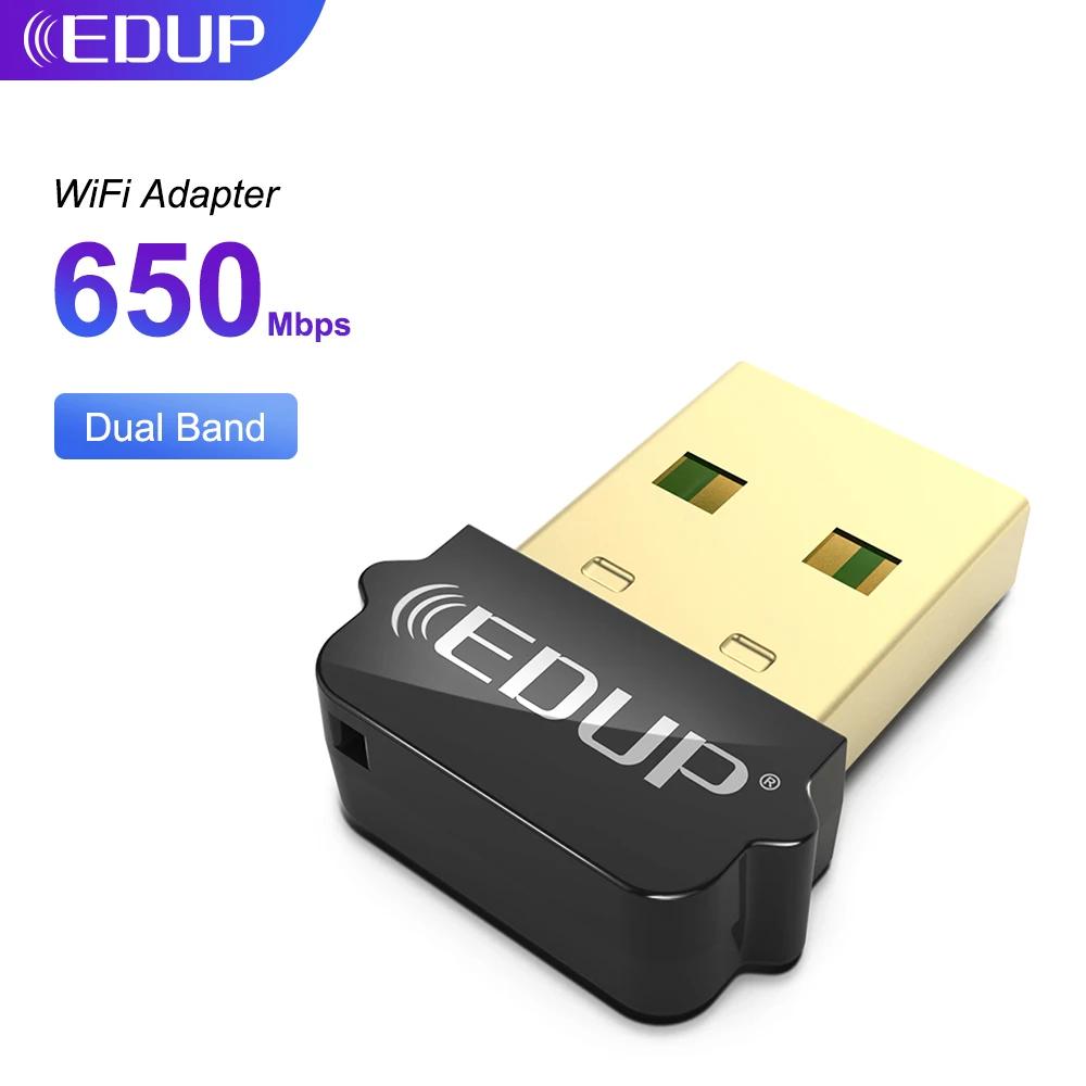EDUP 650Mbps USB  , ̴ , ܺ  Ʈũ ī,   ű, Ʈ, , OS, 5Ghz, 2.4Ghz